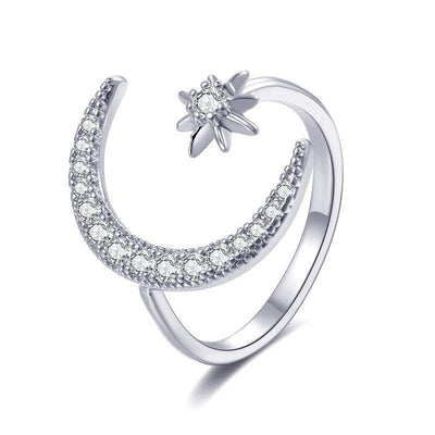 Joss Moon Star Micro Zircon Ring