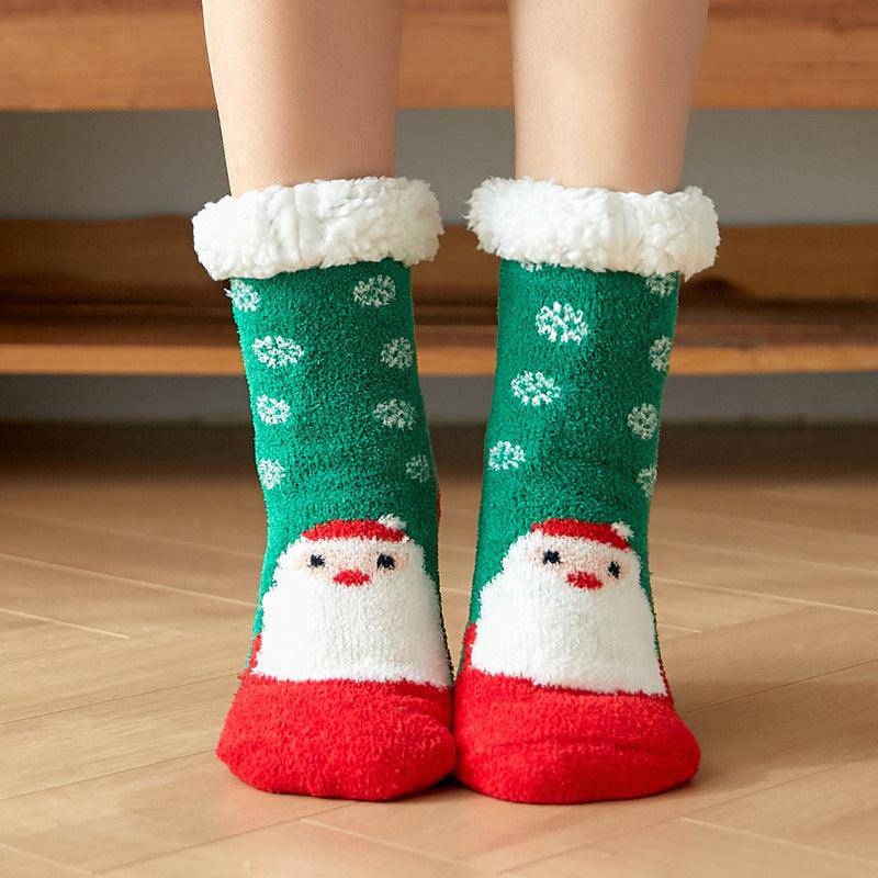 Chaussettes en coton de Noël d'hiver Yasmin 