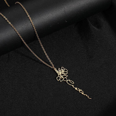 Kayleah Gold Rolo Chain Minimalist Necklace