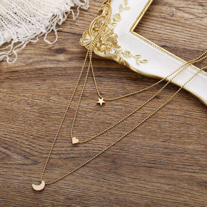 Reba 3-pieces Thin Chain Necklace Set - Hot fashionista