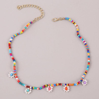 Syd Handmade Flower Bead Necklace