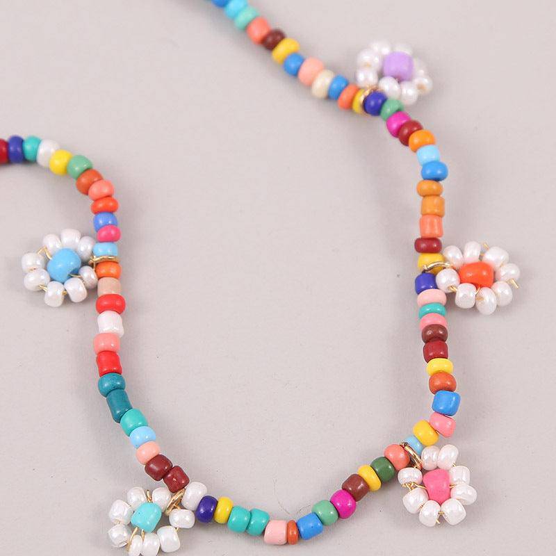 Syd Handmade Flower Bead Necklace