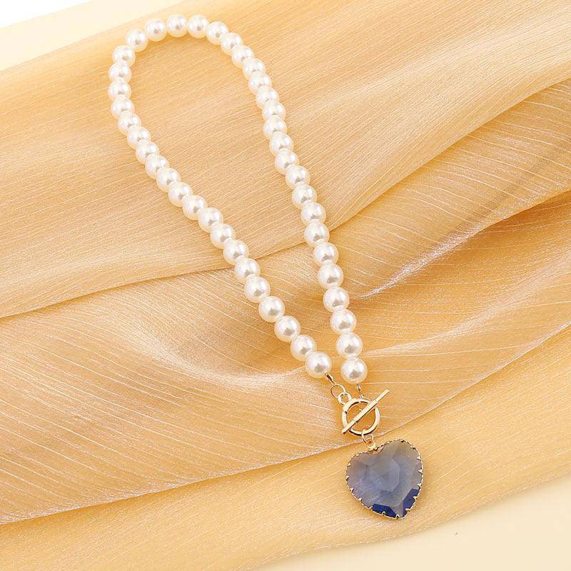 Arabella Heart Pendant Pearl Necklace