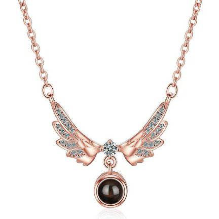 Flora Angel Wing Necklace