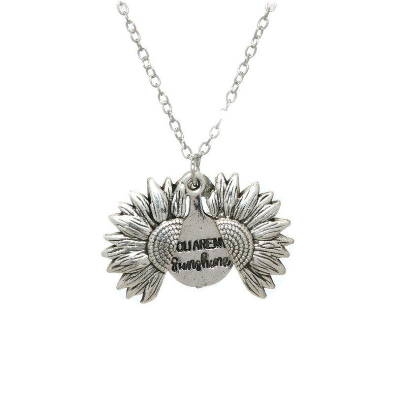 Debbi Sunflower Locket Necklace