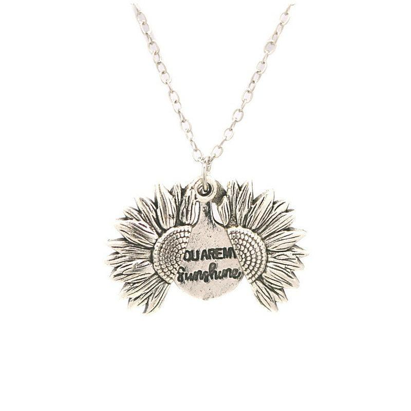 Debbi Sunflower Locket Necklace