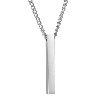 Glenna Bar Pendant Box Chain Necklace