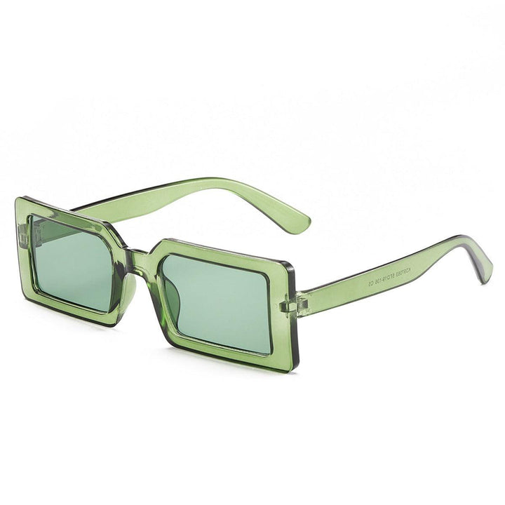 Eunice Rectangle Lens Retro Sunglasses - Hot fashionista