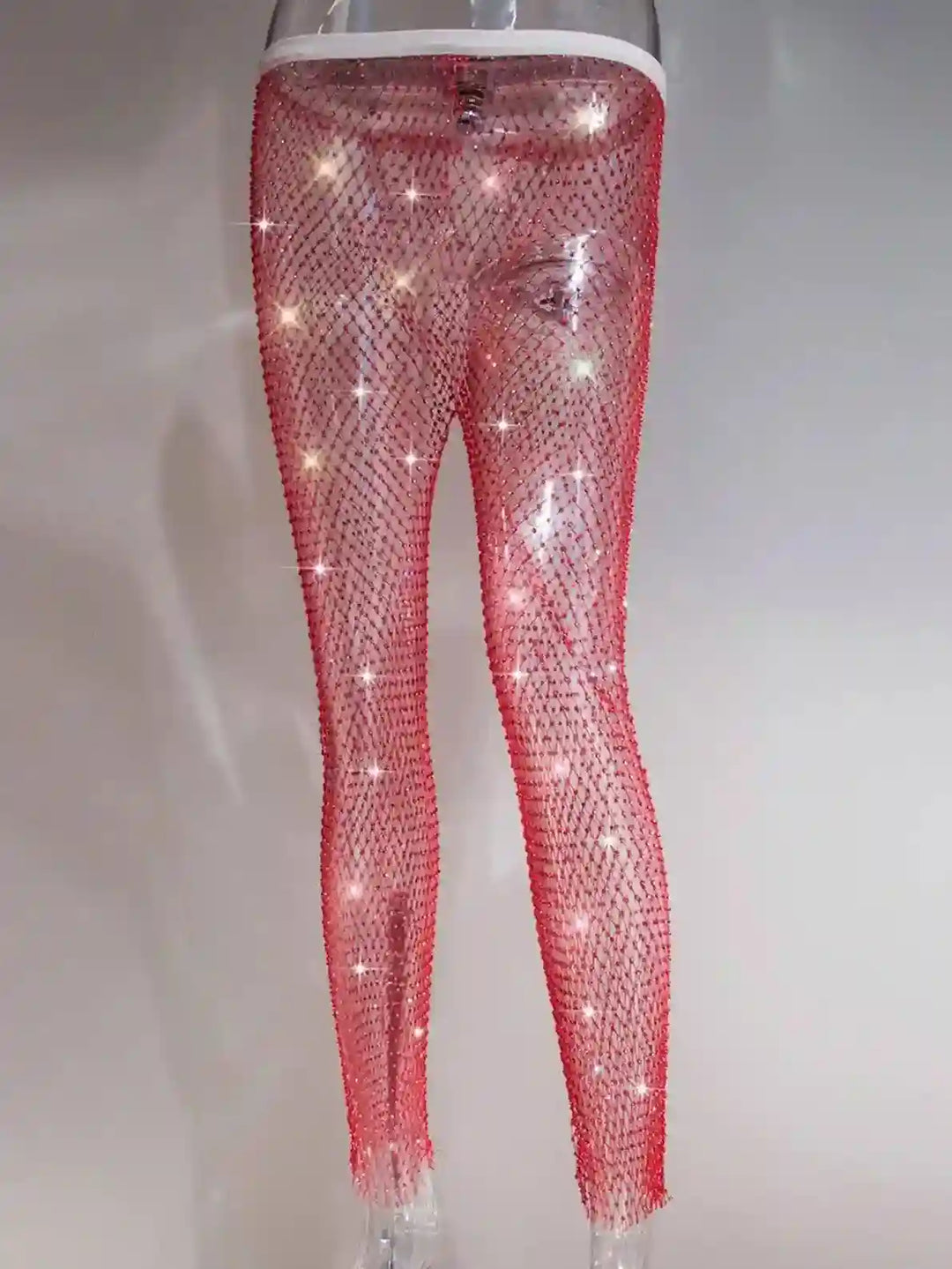 Cynthia Rhinestone Mesh Pants - Hot fashionista