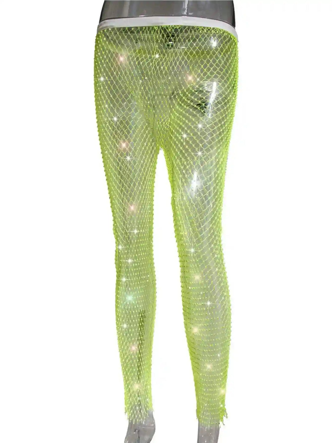 Cynthia Rhinestone Mesh Pants - Hot fashionista