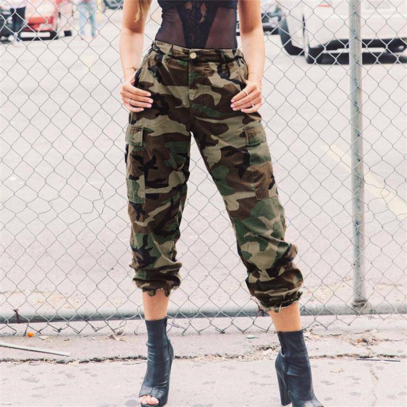 Pantalones deportivos con estampado de camuflaje Mariah 