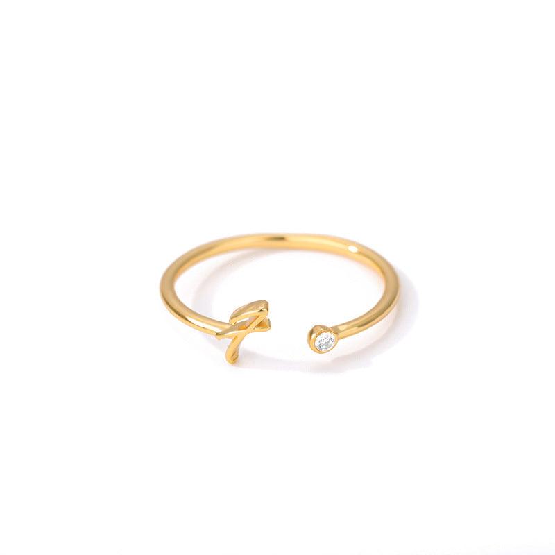 Emory Trinity Alphabet Ring