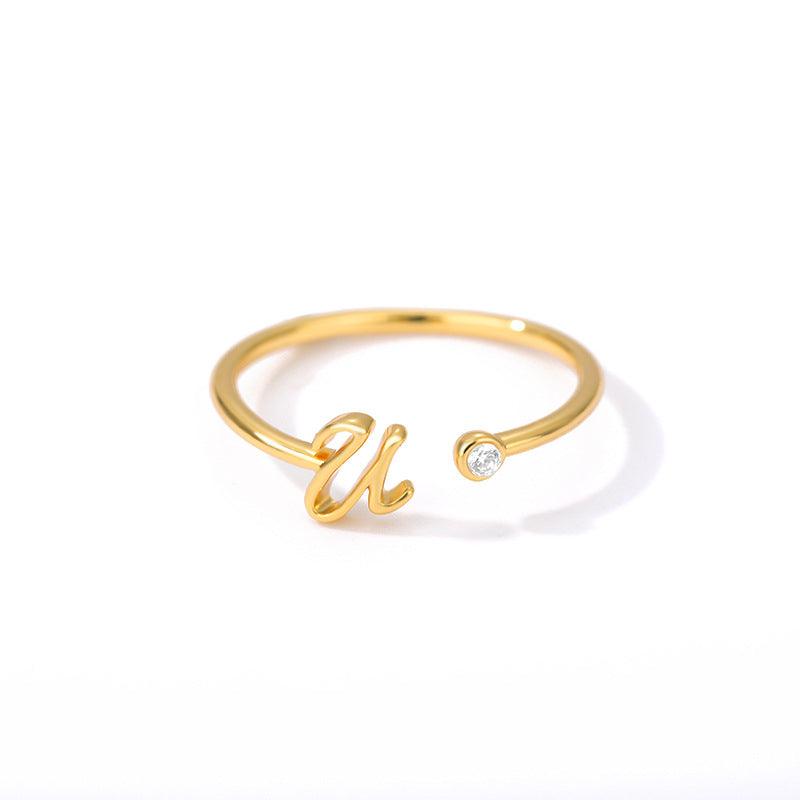 Emory Trinity Alphabet Ring