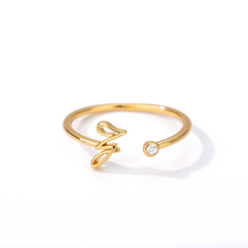 Emory Trinity Alphabet Ring