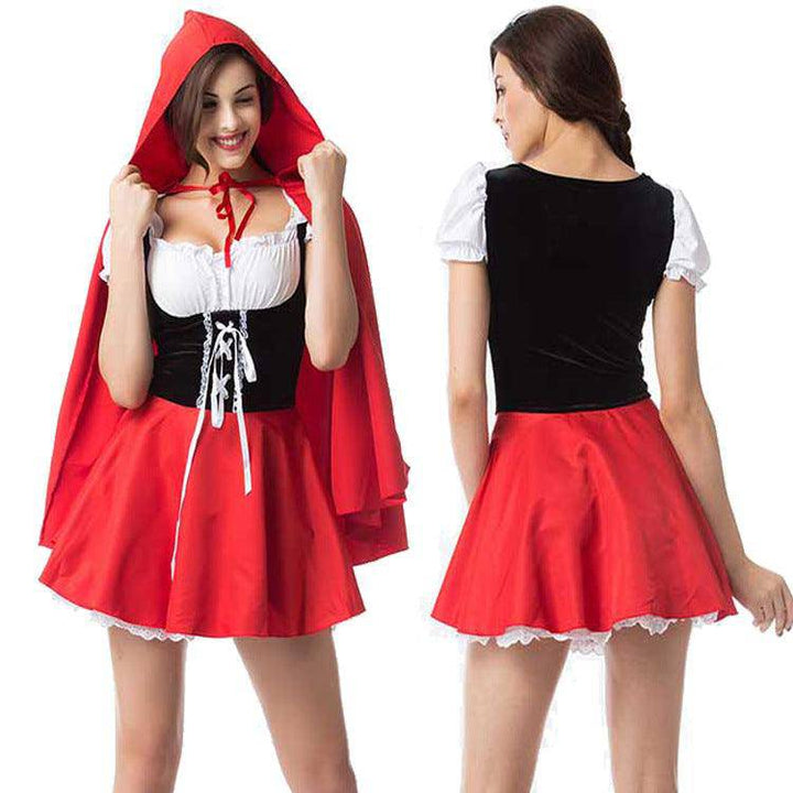 Bobbie Short Sleeve Halloween Dress With Cape - Hot fashionista