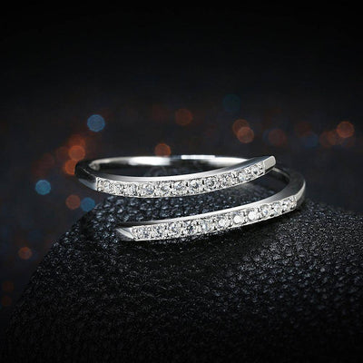 Bague Boucle Priscilla Sterling 