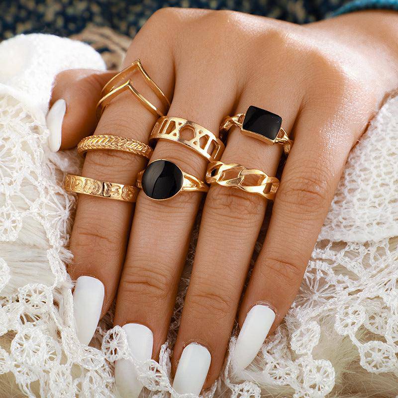 Floretta 7-pieces Assorted Ring Set