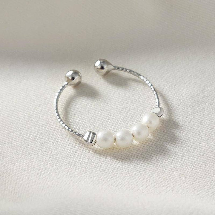 Rilla Sterling Pearl Adjustable Ring - Hot fashionista