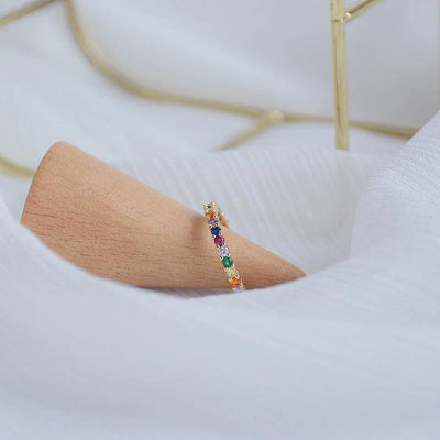 Esther Multi Colored Crystal Ring