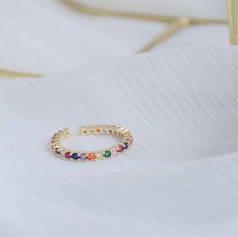 Esther Multi Colored Crystal Ring