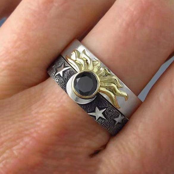 Aisha Sun and Moon Ring