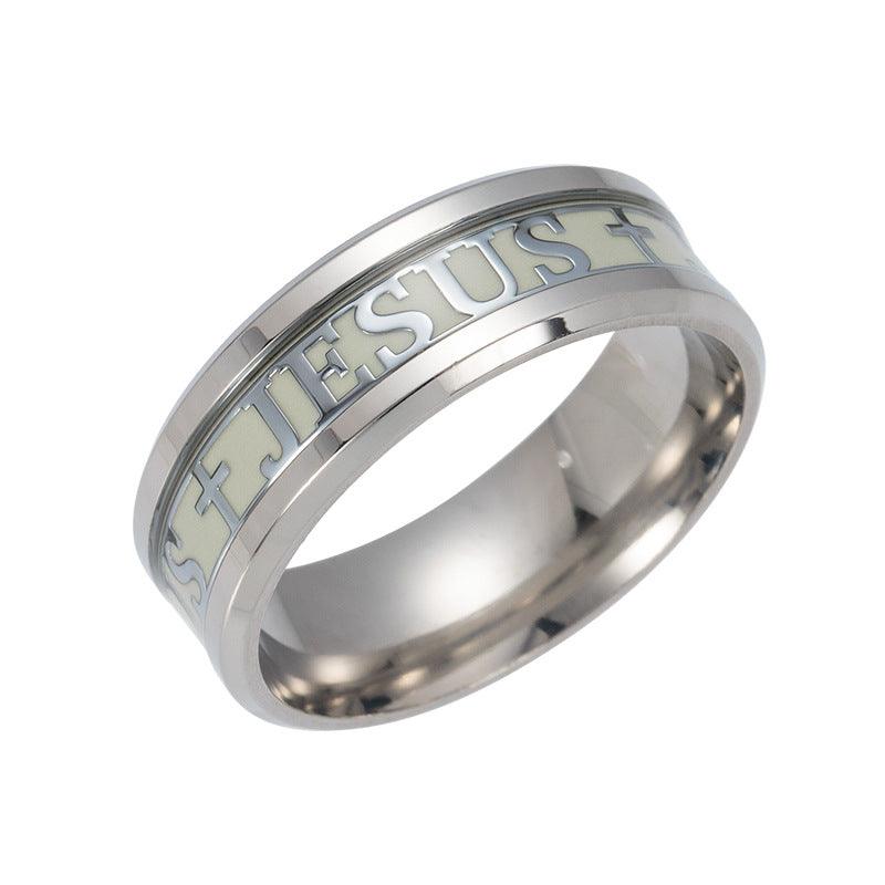 Anillo luminoso con cruz de Jesús 'Light My Way' de Carlisle