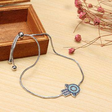 LillianZircon Adjustable Charm Bracelet