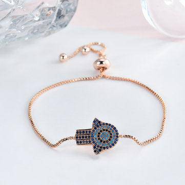 LillianZircon Adjustable Charm Bracelet