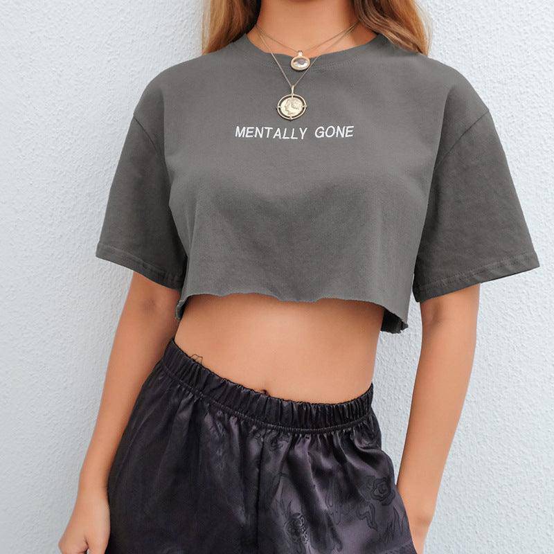 Maeve Solid Short Sleeves Crop Top