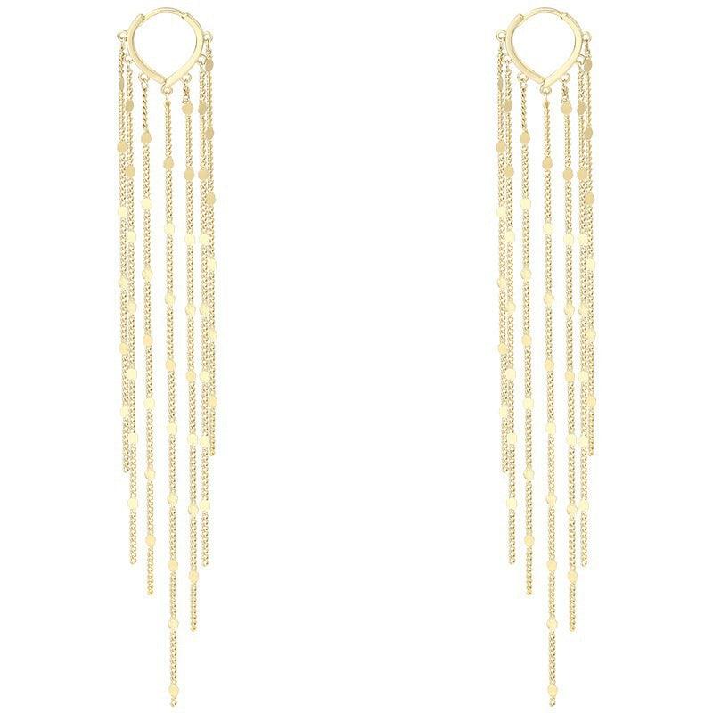 Cassidy Tassel Huggie Earrings