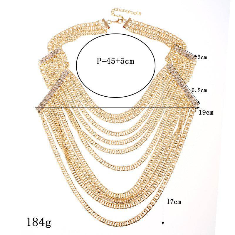 Tamera Exaggerated Chain Necklace - Hot fashionista