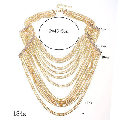 Collier à chaîne exagérée Tamera 