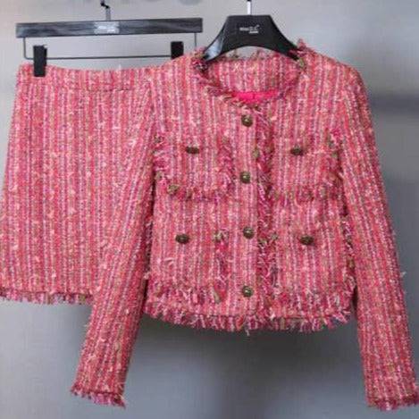 Conjunto de falda de manga larga con cuatro bolsillos de Hahn 