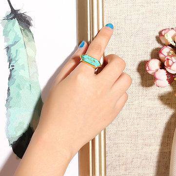 Bague Turquoise Hexagonale Fiona 