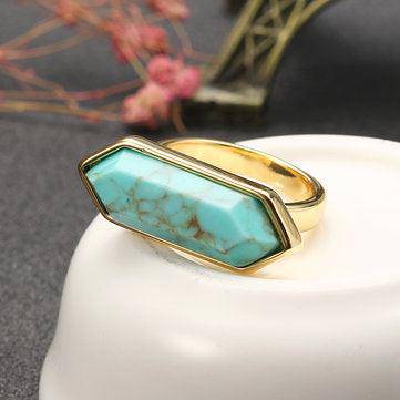 Bague Turquoise Hexagonale Fiona 