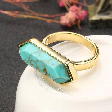 Fiona Hexagonal Turquoise Ring